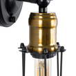 GloboStar® CATEL 01055 Vintage Επιτοίχιο Φωτιστικό Απλίκα Μονόφωτο 1 x E27 IP20 Μαύρο & Χρυσό Μέταλλο - Μ11 x Π10.5 x Υ36cm GloboStar® CATEL 01055 Vintage Επιτοίχιο Φωτιστικό Απλίκα Μονόφωτο 1 x E27 IP20 Μαύρο & Χρυσό Μέταλλο - Μ11 x Π10.5 x Υ36cm