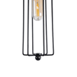 GloboStar® KLECE 01057 Vintage Κρεμαστό Φωτιστικό Ανάρτηση Μονόφωτο 1 x E27 IP20 Μαύρο & Χρυσό Μέταλλο - Μ8 x Π8 x Υ28cm
