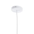 GloboStar® ANER 01072 Vintage Κρεμαστό Φωτιστικό Καμπάνα Μονόφωτο 1 x E27 IP20 Λευκό & Χρυσό Μέταλλο - Μ27.5 x Π27.5 x Υ19cm