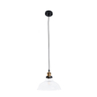 GloboStar® BINGLEY 01075 Vintage Κρεμαστό Φωτιστικό Καμπάνα Μονόφωτο 1 x E27 IP20 Διάφανο Γυαλί με Χρυσό Μέταλλο - Μ24.5 x Π24.5 x Υ15cm