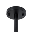 GloboStar® LUNA 01087 Μοντέρνο Φωτιστικό Οροφής Καμπάνα Τριφωτο 3 x E27 IP20 Μαύρο Μέταλλο με Λευκό Γυαλί - Μ45 x Π45 x Υ40cm