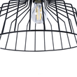 GloboStar® TRIUMPH 01117 Vintage Επιτοίχιο Φωτιστικό Απλίκα Μονόφωτο 1 x E27 IP20 Μαύρο Μέταλλο - Μ30 x Π36 x Υ30cm