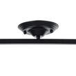 GloboStar® HOLLYWOOD 01154 Vintage Φωτιστικό Οροφής Ράγα Δίφωτο 2 x E27 IP20 Μαύρο Μέταλλο - Μ45 x Π15 x Υ40cm