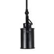 GloboStar® HOLLYWOOD 01154 Vintage Φωτιστικό Οροφής Ράγα Δίφωτο 2 x E27 IP20 Μαύρο Μέταλλο - Μ45 x Π15 x Υ40cm