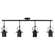 GloboStar® HOLLYWOOD 01156 Vintage Φωτιστικό Οροφής Ράγα Πολύφωτο 4 x E27 IP20 Μαύρο Μέταλλο - Μ13 x Π110 x Υ38cm GloboStar® HOLLYWOOD 01156 Vintage Φωτιστικό Οροφής Ράγα Πολύφωτο 4 x E27 IP20 Μαύρο Μέταλλο - Μ13 x Π110 x Υ38cm