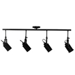 GloboStar® HOLLYWOOD 01156 Vintage Φωτιστικό Οροφής Ράγα Πολύφωτο 4 x E27 IP20 Μαύρο Μέταλλο - Μ13 x Π110 x Υ38cm GloboStar® HOLLYWOOD 01156 Vintage Φωτιστικό Οροφής Ράγα Πολύφωτο 4 x E27 IP20 Μαύρο Μέταλλο - Μ13 x Π110 x Υ38cm