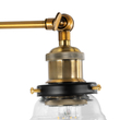 GloboStar® LYDIA 01159 Vintage Επιτοίχιο Φωτιστικό Απλίκα Μονόφωτο 1 x E27 IP20 Μπρούτζινο Μέταλλο με Διάφανο Γυαλί - Μ19 x Π30 x Υ24cm GloboStar® LYDIA 01159 Vintage Επιτοίχιο Φωτιστικό Απλίκα Μονόφωτο 1 x E27 IP20 Μπρούτζινο Μέταλλο με Διάφανο Γυαλί - Μ19 x Π30 x Υ24cm