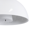 GloboStar® SERENIA 01152 Μοντέρνο Κρεμαστό Φωτιστικό Καμπάνα Μονόφωτο 1 x E27 IP20 Λευκό Γύψο - Μ40 x Π40 x Υ20cm