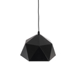 GloboStar® HEXAGON 01194 Μοντέρνο Κρεμαστό Φωτιστικό Καμπάνα Μονόφωτο 1 x E27 IP20 Μαύρο & Χρυσό Μέταλλο - Μ25 x Π25 x Υ15cm