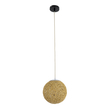 GloboStar® OCEANA 01200 Boho Κρεμαστό Φωτιστικό Μπάλα Μονόφωτο 1 x E27 IP20 Μπεζ Σχοινί - Μ20 x Π20 x Υ20cm