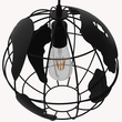 GloboStar® EARTH 01205 Vintage Κρεμαστό Φωτιστικό Φιγούρα Μονόφωτο 1 x E27 IP20 Μαύρο Μέταλλο - Μ30 x Π30 x Υ30cm GloboStar® EARTH 01205 Vintage Κρεμαστό Φωτιστικό Φιγούρα Μονόφωτο 1 x E27 IP20 Μαύρο Μέταλλο - Μ30 x Π30 x Υ30cm