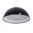 GloboStar® SERENIA 01270 Μοντέρνο Κρεμαστό Φωτιστικό Καμπάνα Μονόφωτο 1 x E27 IP20 Μαύρο Μέταλλο με Λευκό Γύψο - Μ60 x Π60 x Υ30cm