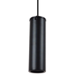 GloboStar® CANNON 01275 Μοντέρνο Κρεμαστό Φωτιστικό Κύλινδρος Μονόφωτο 1 x GU10 Μαύρο Μέταλλο - Μ6 x Π6 x Y20cm