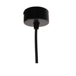 GloboStar® CANNON 01275 Μοντέρνο Κρεμαστό Φωτιστικό Κύλινδρος Μονόφωτο 1 x GU10 Μαύρο Μέταλλο - Μ6 x Π6 x Y20cm