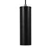 GloboStar® CANNON 01275 Μοντέρνο Κρεμαστό Φωτιστικό Κύλινδρος Μονόφωτο 1 x GU10 Μαύρο Μέταλλο - Μ6 x Π6 x Y20cm