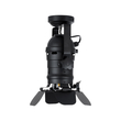 GloboStar® DETROIT 01372 Vintage Φωτιστικό Οροφής Πλέγμα Μονόφωτο 1 x E27 IP20 Μαύρο Μέταλλο - Μ26 x Π26 x Υ37cm