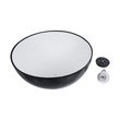 GloboStar® SERENIA 01272 Μοντέρνο Κρεμαστό Φωτιστικό Καμπάνα Μονόφωτο 1 x E27 IP20 Μαύρο Μέταλλο με Λευκό Γύψο - Μ90 x Π90 x Y40cm