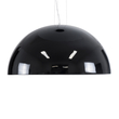 GloboStar® SERENIA 01272 Μοντέρνο Κρεμαστό Φωτιστικό Καμπάνα Μονόφωτο 1 x E27 IP20 Μαύρο Μέταλλο με Λευκό Γύψο - Μ90 x Π90 x Y40cm