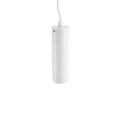 GloboStar® CANNON 01274 Μοντέρνο Κρεμαστό Φωτιστικό Κύλινδρος Μονόφωτο 1 x GU10 IP20 Λευκό Μέταλλο - Μ6 x Π6 x Y20cm