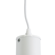 GloboStar® CANNON 01274 Μοντέρνο Κρεμαστό Φωτιστικό Κύλινδρος Μονόφωτο 1 x GU10 IP20 Λευκό Μέταλλο - Μ6 x Π6 x Y20cm