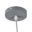 GloboStar® UPVALE 01282 Μοντέρνο Κρεμαστό Φωτιστικό Καμπάνα Μονόφωτο 1 x E27 IP20 Γκρί & Λευκό Μέταλλο - Μ40 x Π40 x Υ24cm GloboStar® UPVALE 01282 Μοντέρνο Κρεμαστό Φωτιστικό Καμπάνα Μονόφωτο 1 x E27 IP20 Γκρί & Λευκό Μέταλλο - Μ40 x Π40 x Υ24cm