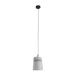 GloboStar® TRIBECA 01321 Μοντέρνο Κρεμαστό Φωτιστικό Καμπάνα Μονόφωτο 1 x E27 IP20 Γκρι Τσιμέντο - Μ20 x Π20 x Υ26cm