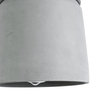 GloboStar® TRIBECA 01321 Μοντέρνο Κρεμαστό Φωτιστικό Καμπάνα Μονόφωτο 1 x E27 IP20 Γκρι Τσιμέντο - Μ20 x Π20 x Υ26cm