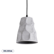 GloboStar® TRIBECA 01327 Μοντέρνο Κρεμαστό Φωτιστικό Καμπάνα Μονόφωτο 1 x E27 IP20 Γκρι Τσιμέντο - Μ18 x Π18 x Υ23cm