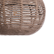 GloboStar® MANDALA 01331 Vintage Κρεμαστό Φωτιστικό Πλέγμα Μονόφωτο 1 x E27 IP20 Μπεζ Σχοινί - Μ40 x Π40 x Υ33cm