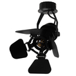 GloboStar® CHICAGO 01371 Vintage Φωτιστικό Οροφής Πλέγμα Μονόφωτο 1 x E27 IP20 Μαύρο Μέταλλο - Μ20 x Π20 x Υ27.5cm