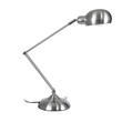 GloboStar® OFFICE CHROME 01393 Μοντέρνο Επιτραπέζιο Φωτιστικό Πορτατίφ Μονόφωτο 1 x E27 Χρώμιο Νίκελ Μεταλλικό Φ14 x Υ80cm