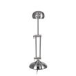 GloboStar® OFFICE CHROME 01393 Μοντέρνο Επιτραπέζιο Φωτιστικό Πορτατίφ Μονόφωτο 1 x E27 Χρώμιο Νίκελ Μεταλλικό Φ14 x Υ80cm
