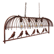GloboStar® NEST 01402 Vintage Κρεμαστό Φωτιστικό Φιγούρα Πολύφωτο 4 x E27 IP20 Χάλκινο Μέταλλο με Πράσινο Πλαστικό - Μ103 x Π34 x Υ36.5cm