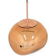 GloboStar® DIXAR 01465 Μοντέρνο Κρεμαστό Φωτιστικό Μπάλα Μονόφωτο 1 x E27 IP20 Χάλκινο Γυαλί - Μ36 x Π36 x Υ45cm