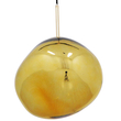 GloboStar® DIXAR 01466 Μοντέρνο Κρεμαστό Φωτιστικό Μπάλα Μονόφωτο 1 x E27 IP20 Χρυσό Γυαλί - Μ36 x Π36 x Υ45cm
