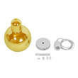 GloboStar® LUCREZIA 01315 Μοντέρνο Κρεμαστό Φωτιστικό Ανάρτηση Μονόφωτο 1 x E27 IP20 Μελί Γυαλί - Μ18 x Π18 x Υ23cm