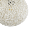 GloboStar® OCEANA 01355 Boho Κρεμαστό Φωτιστικό Μπάλα Μονόφωτο 1 x E27 IP20 Λευκό Σχοινί - Μ20 x Π20 x Υ20cm
