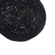 GloboStar® OCEANA 01356 Boho Κρεμαστό Φωτιστικό Μπάλα Μονόφωτο 1 x E27 IP20 Μαύρο Σχοινί - Μ20 x Π20 x Υ20cm