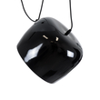 GloboStar® JASPER 01373 Μοντέρνο Κρεμαστό Φωτιστικό Ανάρτηση Μονόφωτο 1 x E27 IP20 Μαύρο & Λευκό Μέταλλο - Μ26.5 x Π26.5 x Υ20.5cm