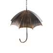 GloboStar® UMBRELLA 01406 Vintage Κρεμαστό Φωτιστικό Φιγούρα Πολύφωτο 5 x E27 IP20 Χάλκινο & Μαύρο Μέταλλο - Μ60 x Π60 x Y65cm