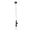 GloboStar® SPIGOT 01414 Vintage Κρεμαστό Φωτιστικό Ανάρτηση Μονόφωτο 1 x E27 IP20 Καφέ & Κόκκινο Μέταλλο - Μ5 x Π5 x Y20cm
