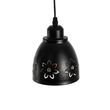 GloboStar® COOLIE 01479 Μοντέρνο Κρεμαστό Φωτιστικό Μονόφωτο Καμπάνα 1 x E27 IP20 Μαύρο & Χρυσό Μέταλλο - Μ12.5 x Π12.5 x Υ11.5cm