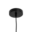 GloboStar® COOLIE 01479 Μοντέρνο Κρεμαστό Φωτιστικό Μονόφωτο Καμπάνα 1 x E27 IP20 Μαύρο & Χρυσό Μέταλλο - Μ12.5 x Π12.5 x Υ11.5cm