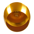 GloboStar® SHANGHAI 01544 Μοντέρνο Κρεμαστό Φωτιστικό Καμπάνα Μονόφωτο 1 x E27 IP20 Χρυσό Μέταλλο - Μ24 x Π24 x Υ30cm