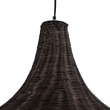 GloboStar® BAHAMAS 01569 Boho Κρεμαστό Φωτιστικό Καμπάνα Μονόφωτο 1 x E27 IP20 Καφέ Ξύλο - Μ90 x Π90 x Y90cm