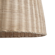 GloboStar® BAHAMAS 01570 Boho Κρεμαστό Φωτιστικό Καμπάνα Μονόφωτο 1 x E27 IP20 Μπεζ Ξύλο - Μ90 x Π90 x Y90cm