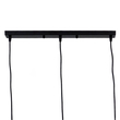 GloboStar® LITTLE MAN 00980 Μοντέρνο Κρεμαστό Φωτιστικό Φιγούρα Τρίφωτο 3 x E27 IP20 Μαύρο Μέταλλο - Μ70 x Π10 x Υ105cm
