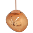 GloboStar® DIXAR 01461 Μοντέρνο Κρεμαστό Φωτιστικό Μπάλα Μονόφωτο 1 x E27 IP20 Χάλκινο Γυαλί - Μ28 x Π28 x Υ40cm