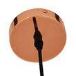 GloboStar® DIXAR 01461 Μοντέρνο Κρεμαστό Φωτιστικό Μπάλα Μονόφωτο 1 x E27 IP20 Χάλκινο Γυαλί - Μ28 x Π28 x Υ40cm