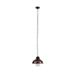 GloboStar® HARROW 01572 Vintage Κρεμαστό Φωτιστικό Kαμπάνα Μονόφωτο 1 x E27 IP20 Χάλκινο Μέταλλο - Μ33 x Π33 x Υ26cm